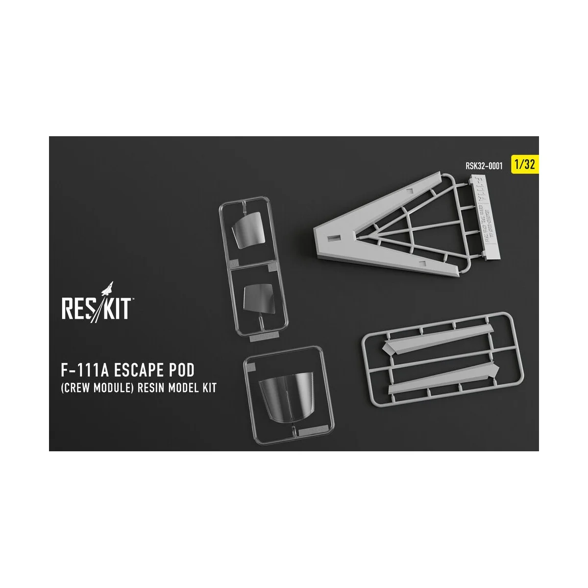 F-111A Escape Pod (Crew Module) resin model kit, 1/32 - ResKit Mode...