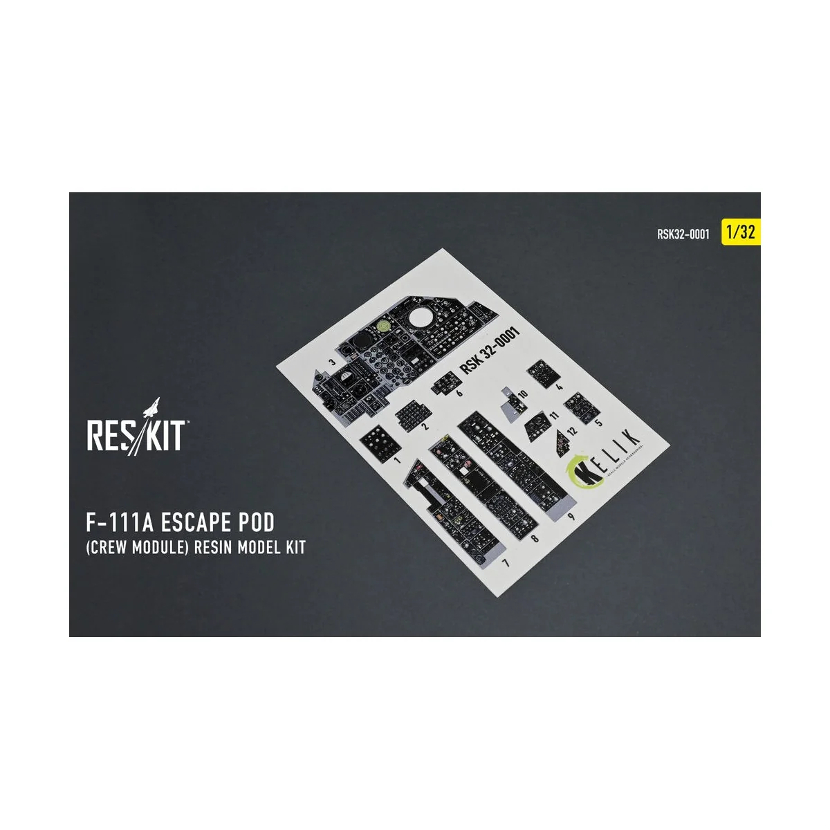 F-111A Escape Pod (Crew Module) resin model kit, 1/32 - ResKit Mode...