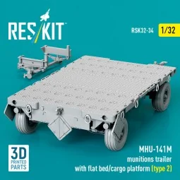MHU-141M munitions trailer with flat bed/cargo platform (type 2) (3... 2