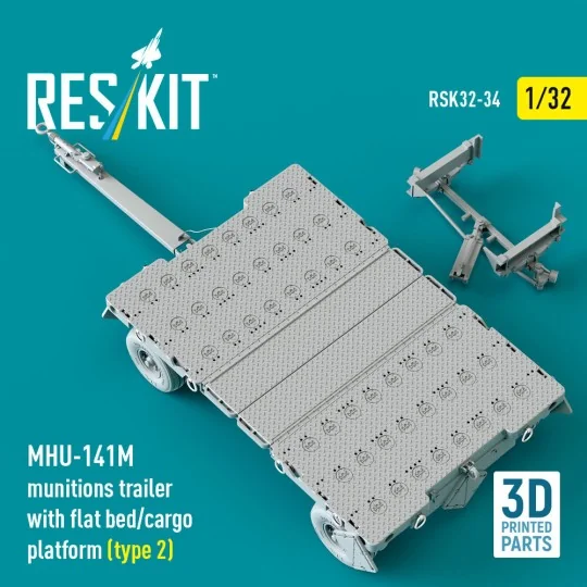 MHU-141M munitions trailer with flat bed/cargo platform (type 2) (3...