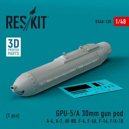 GPU-5/A 30mm gun pod (1 pcs) (A-4, A-7, AV-8B, F-4, F-5A, F-16, F/A...
