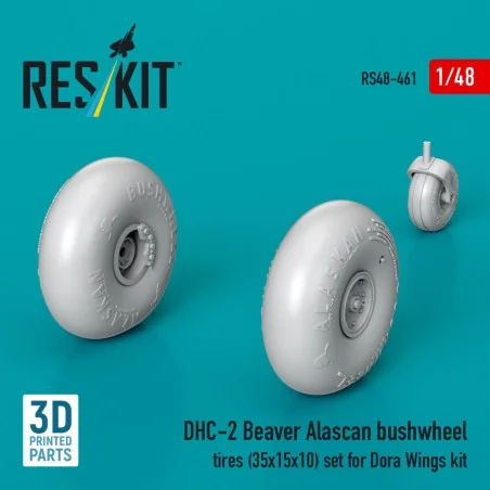 DHC-2 Beaver Alascan bushwheel tires (35x15x10) set for Dora Wings ...