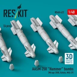AASM-250 Hammer (6 pcs) (Mirage 2000, Rafale, MiG-29) (3D Printed),... 2