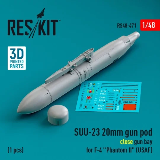 SUU-23 20mm gun pod (close gun bay) for F-4 Phantom II (USAF) (1 pc...