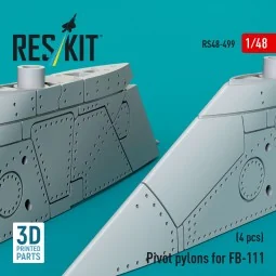 Pivot pylons for FB-111 (4 pcs) (3D Printed), 1/48 - ResKit Models ... 2