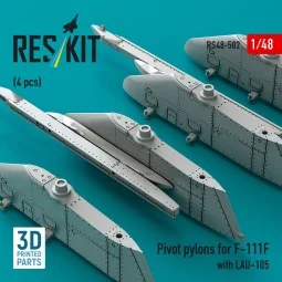 Pivot pylons for F-111F with LAU-105 (4 pcs) (3D Printed), 1/48 - R... 2