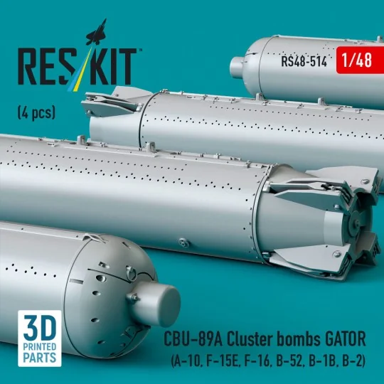 CBU-89A cluster bombs GATOR (4 pcs) (A-10, F-15E, F-16, B-52, B-1B,...