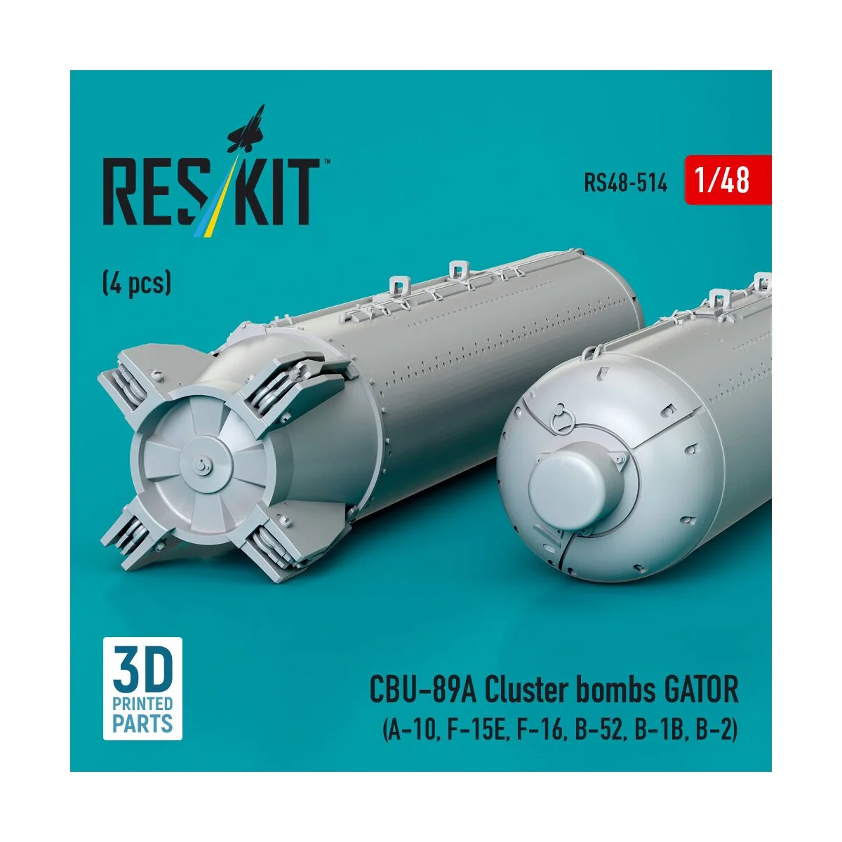 CBU-89A cluster bombs GATOR (4 pcs) (A-10, F-15E, F-16, B-52, B-1B,...