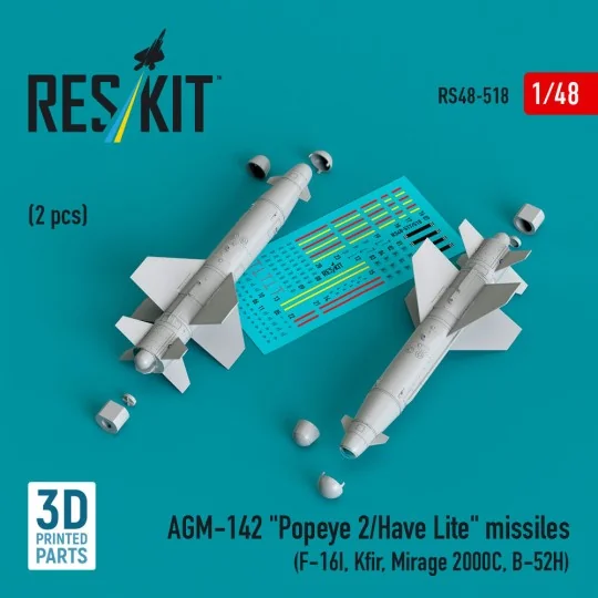 AGM-142 Popeye 2/Have Lite missiles (2 pcs) (F-16I, Kfir, Mirage 20... AGM-142 Popeye 2/Have Lite missiles (2 pcs) (F-16I, Kfir, Mirage 20...