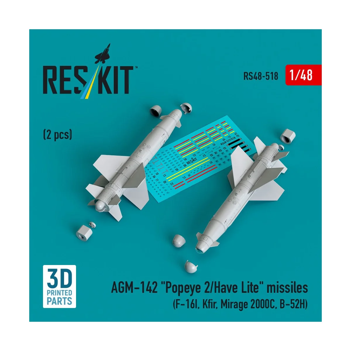 AGM-142 Popeye 2/Have Lite missiles (2 pcs) (F-16I, Kfir, Mirage 20... AGM-142 Popeye 2/Have Lite missiles (2 pcs) (F-16I, Kfir, Mirage 20...
