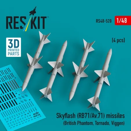 Skyflash (RB71/Av.71) missiles (4 pcs) (British Phantom, Tornado, V...