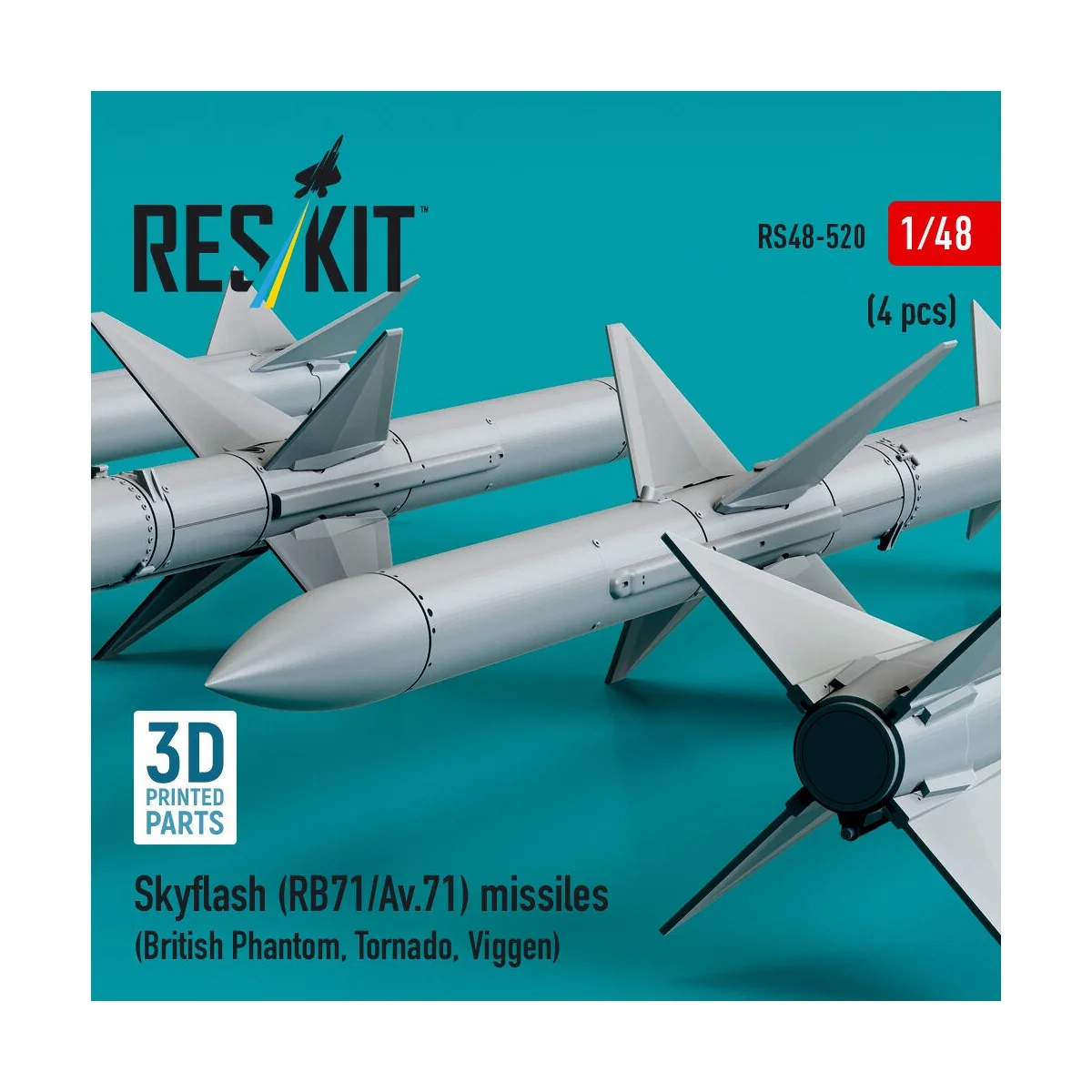 Skyflash (RB71/Av.71) missiles (4 pcs) (British Phantom, Tornado, V...