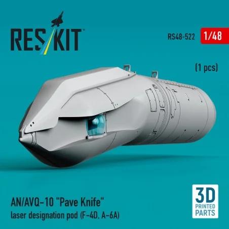 AN/AVQ-10 Pave Knife laser designation pod (1 pcs) (F-4D, A-6A) (3D...