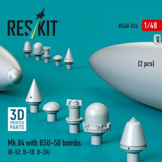 Mk.84 with BSU-50 bombs (2 pcs) (B-52, B-1B, B-2A) (3D printed), 1/...