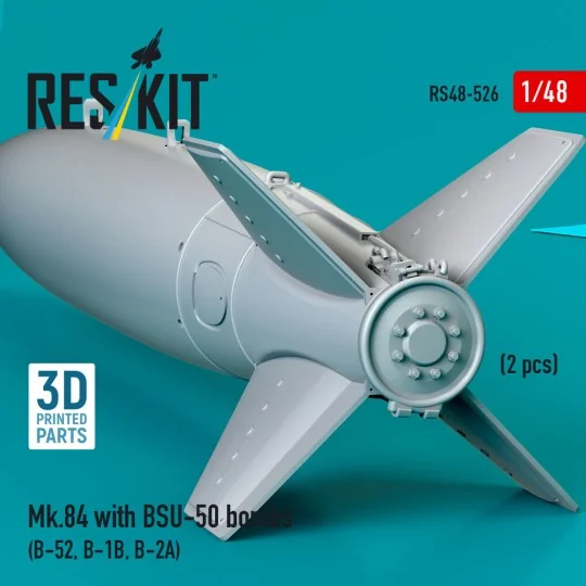 Mk.84 with BSU-50 bombs (2 pcs) (B-52, B-1B, B-2A) (3D printed), 1/...