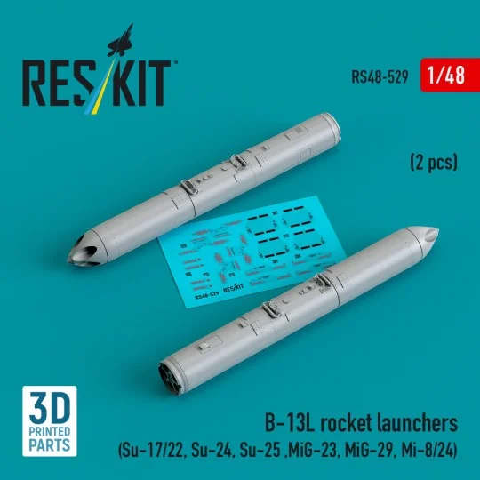 B-13L rocket launchers (2 pcs) (Su-17/22, Su-24, Su-25, MiG-23, MiG... B-13L rocket launchers (2 pcs) (Su-17/22, Su-24, Su-25, MiG-23, MiG...