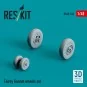 Fairey Gannet wheels set (3D Printed), 1/48 - ResKit Models RS48-0536