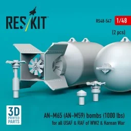 AN-M65 (AN-M59) bombs (2 pcs) (1000 lbs) for all USAF & RAF of WW2 ... 2