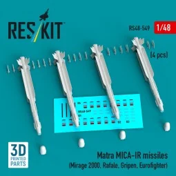 Matra MICA-IR missiles (4 pcs) (Mirage 2000, Rafale, Gripen, Eurofi...
