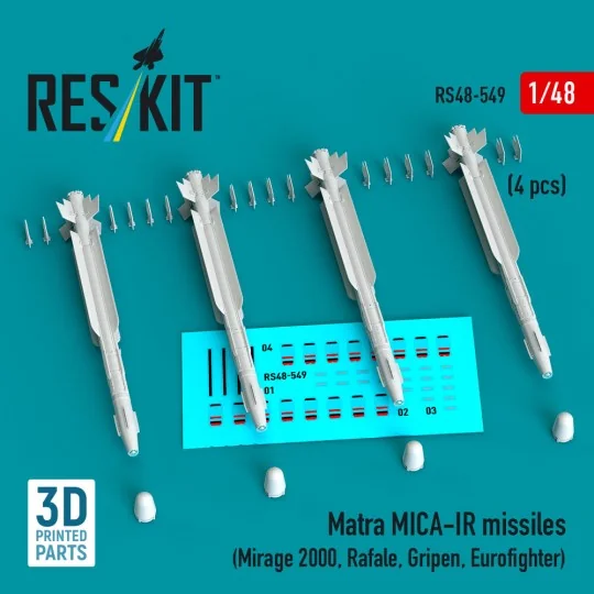 Matra MICA-IR missiles (4 pcs) (Mirage 2000, Rafale, Gripen, Eurofi...