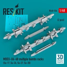 MBD3-U6-68 multiple bombs racks (2 pcs) (Su-17, Su-24, Su-27, Su-30...