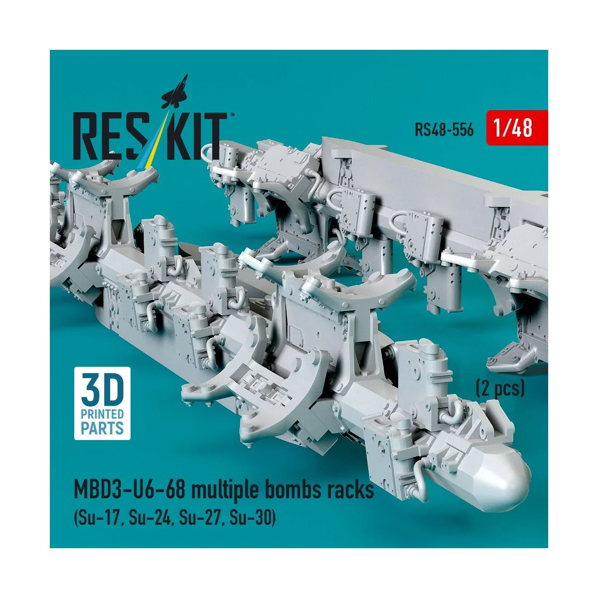 MBD3-U6-68 multiple bombs racks (2 pcs) (Su-17, Su-24, Su-27, Su-30...