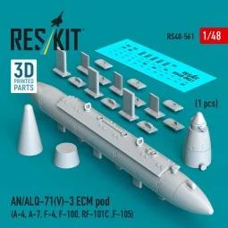 AN/ALQ-71(V)-3 ECM pod (A-4, A-7, F-4, F-100, RF-101C, F-105) (1pcs...