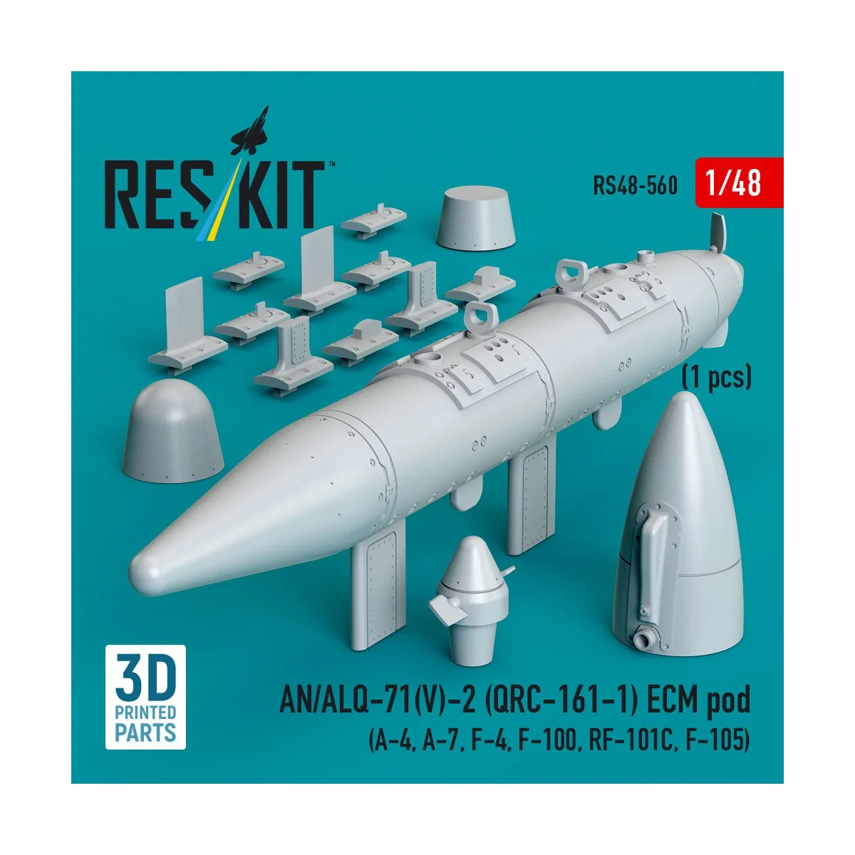 AN/ALQ-71(V)-2 (QRC-161-1) ECM pod (1pcs) (A-4, A-7, F-4, F-100, RF...