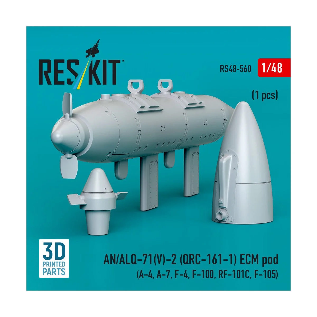 AN/ALQ-71(V)-2 (QRC-161-1) ECM pod (1pcs) (A-4, A-7, F-4, F-100, RF...