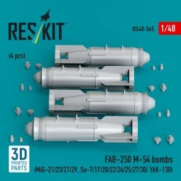 FAB-250 ?-54 bombs (4 pcs) (MiG-21/23/27/29, Su-7/17/20/22/24/25/27... 2