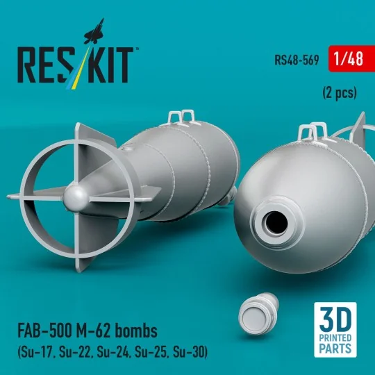 FAB-500 M-62 bombs (2 pcs) (Su-17, Su-22, Su-24, Su-25, Su-30) (3D ...