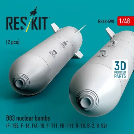 B83 nuclear bombs (2 pcs) (F-15E, F-16, F/A-18, F-111, FB-111, B-1B...