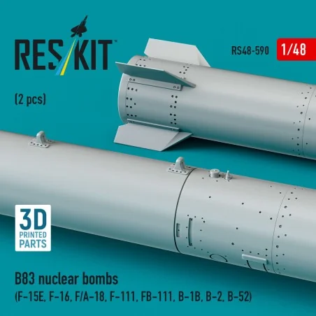 B83 nuclear bombs (2 pcs) (F-15E, F-16, F/A-18, F-111, FB-111, B-1B...