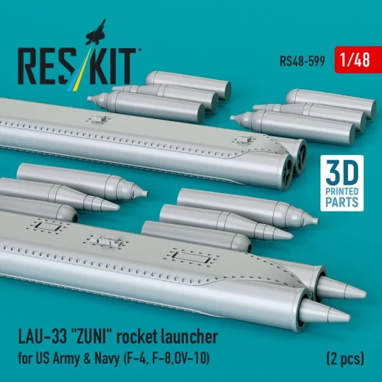 LAU-33 ZUNI rocket launcher for US Army & Navy (2 pcs) (F-4, F-8, O...