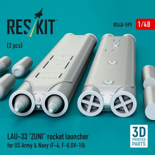 LAU-33 ZUNI rocket launcher for US Army & Navy (2 pcs) (F-4, F-8, O...