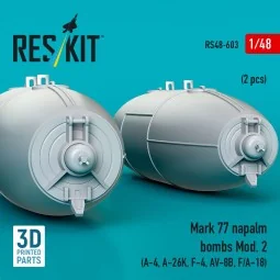 Mark 77 napalm bombs Mod. 2 (2pcs) (A-4, A-26K, F-4, AV-8B, F/A-18)... 2