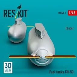 Fuel tanks ??-53 (2 pcs) (3D Printed), 1/48 - ResKit Models RSU48-0005 2