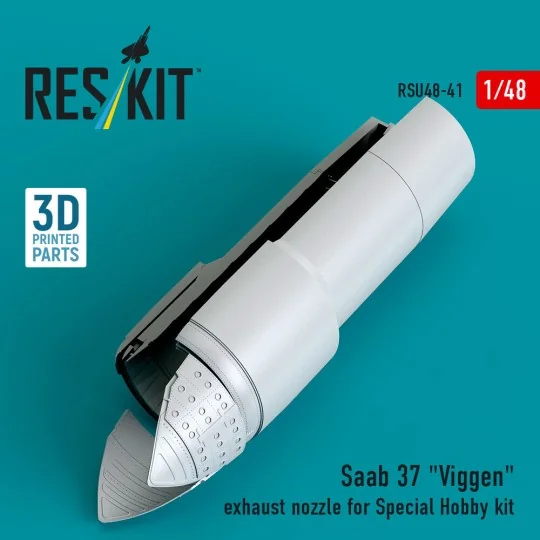 Saab 37 Viggen exhaust nozzle for Special Hobby kit (3D Printed), 1...