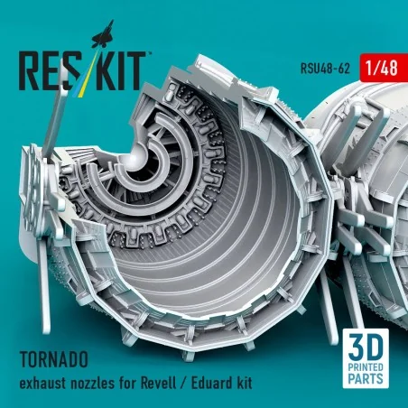 TORNADO exhaust nozzles for Revell / Eduard kit (3D Printed), 1/48 ...