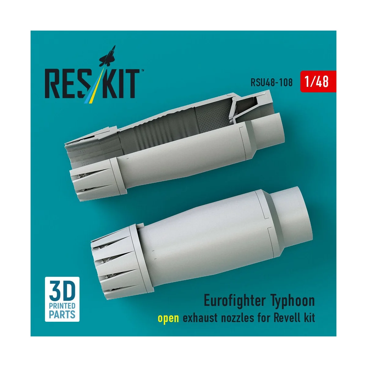 Eurofighter Typhoon open exhaust nozzles for Revell kit (3D Printed...