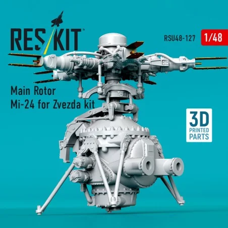 Main Rotor Mi-24 for Zvezda kit (3D Printed), 1/48 - ResKit Models ...