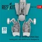 CF-18 Hornet wheel bays, landing gears with wheels set for Hasegawa...