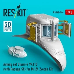 Aiming set Sturm-V 9K113 (with Raduga-Sh) for Mi-24 for Zvezda kit ...