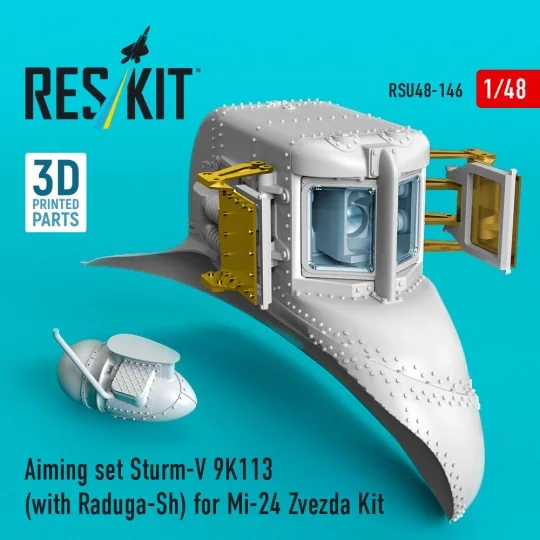 Aiming set Sturm-V 9K113 (with Raduga-Sh) for Mi-24 for Zvezda kit ...