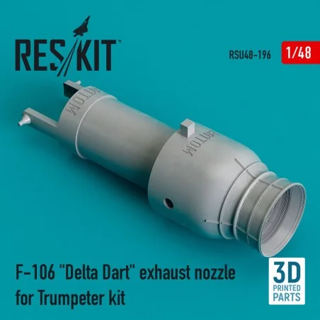 F-106 Delta Dart exhaust nozzle for Trumpeter kit (3D Printed), 1/4...