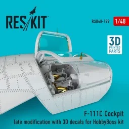 F-111C Cockpit late modification with 3D decals for HobbyBoss kit (...