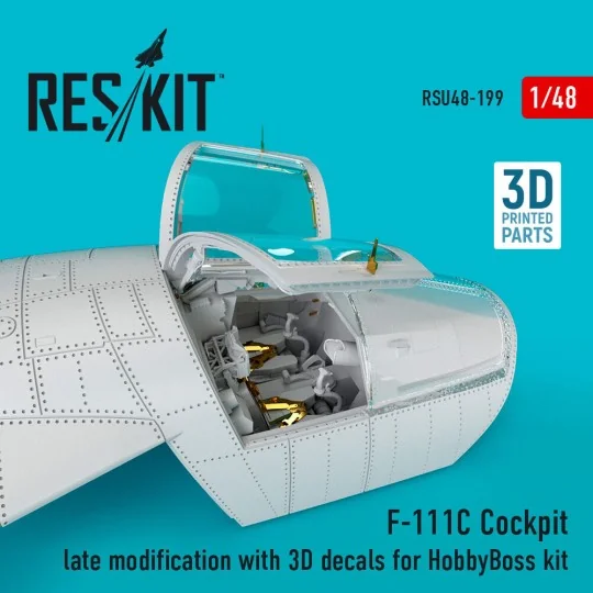 F-111C Cockpit late modification with 3D decals for HobbyBoss kit (...