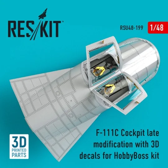 F-111C Cockpit late modification with 3D decals for HobbyBoss kit (...