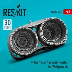 T-38A Talon exhaust nozzles for Wolfpack kit (3D Printed), 1/48 - R...