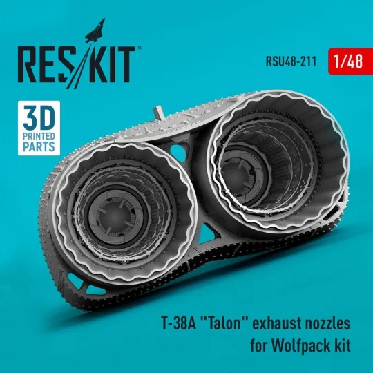 T-38A Talon exhaust nozzles for Wolfpack kit (3D Printed), 1/48 - R...